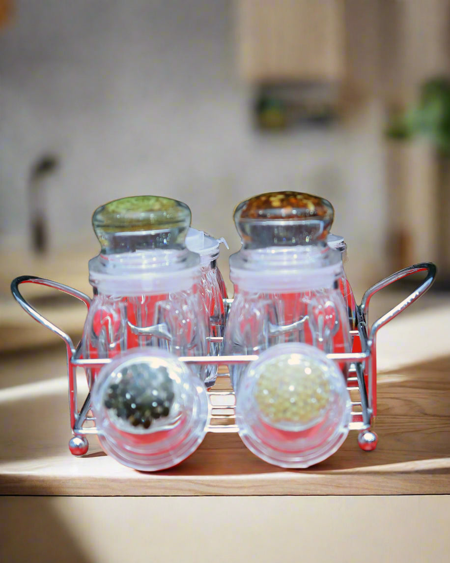 Condiment Set Acrylic Imported